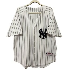 Derek Jeter #2 New‎ York Yankees Authentic Majestic On-Field Home Jersey 48 MLB